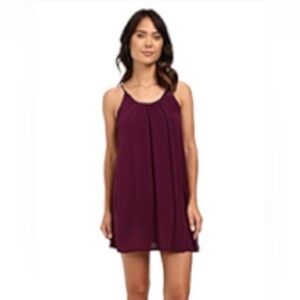 Roxy Phantom Island dress | Maroon Purple Swing Dress Casual Beach  Size: XS